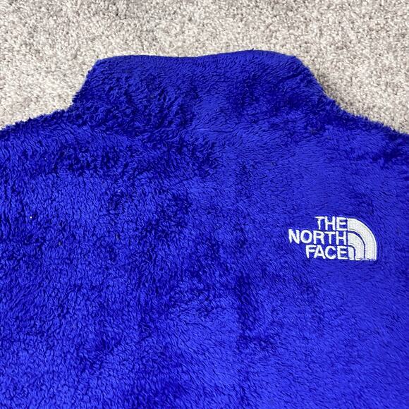 The North Face Purple and Magenta fuzzy full zip jacket coat women's small - Picture 8 of 9